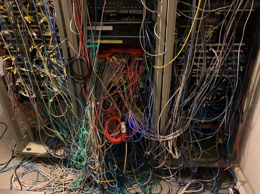 智能化弱電工程 機柜線纜整理,效果圖