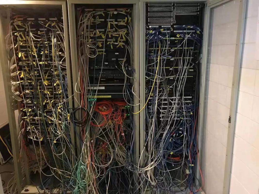 智能化弱電工程 機柜線纜整理,效果圖